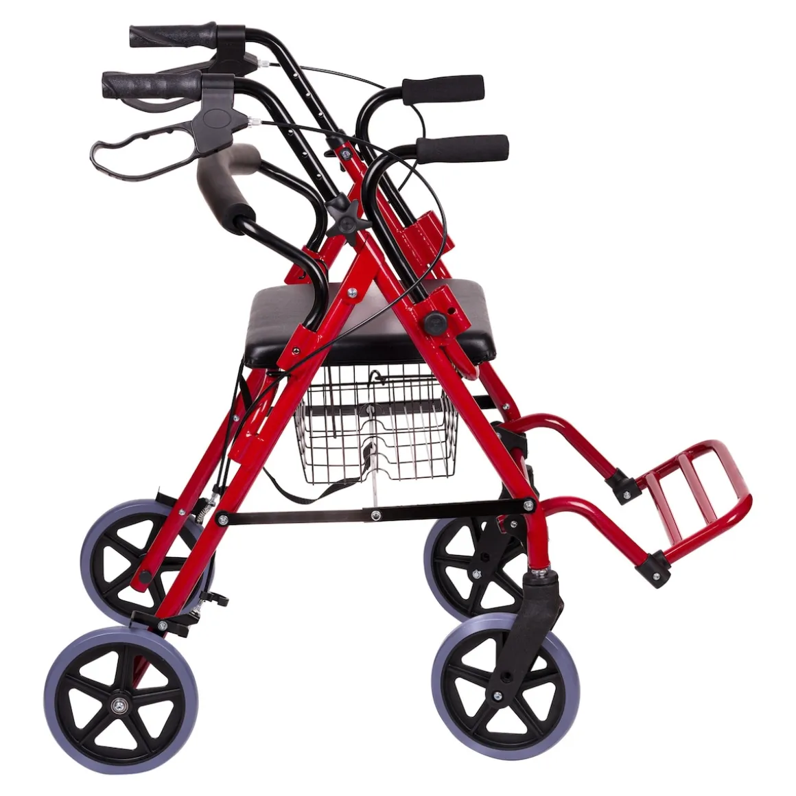 Rollator mit Fußstütze und Korb - AT51018