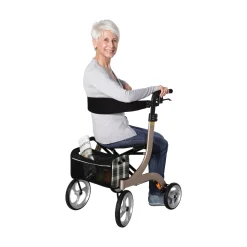 Rollator Nitro für innen & außen, klappbar, zum Sitzen & Fahren