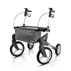 Rollator Olympos ATR S, faltbar, mit Tasche silber