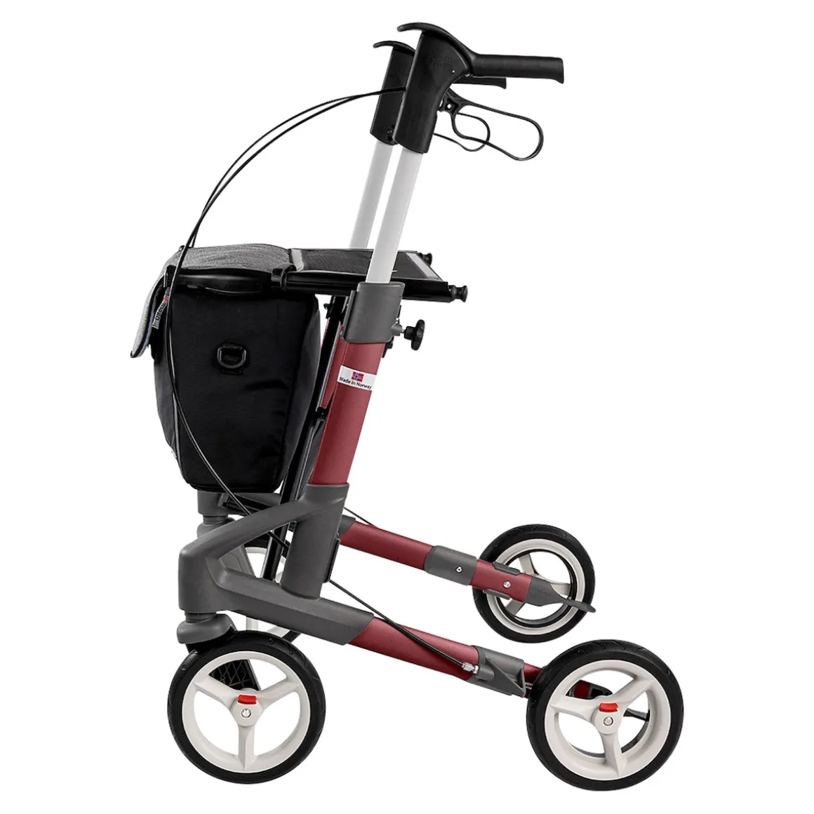 Rollator Troja 5G M, faltbar, höhenverstellbar rot