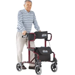 Rollator und Transportrollstuhl Diamond Deluxe 2in1