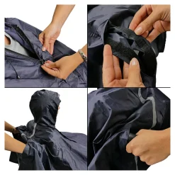 Rollstuhl-Regencape schwarz