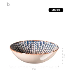 Salatschüssel-Set, Iberico Blue 5 x Schüssel