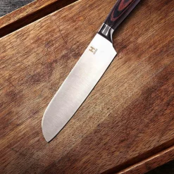 Santoku Messer, Edelstahl