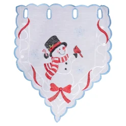Scheibengardine „Schneemann“