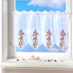 Scheibengardine „Weihnachtsglocken“