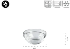 Schüssel 9 cm 6-er Set EMPILABLE