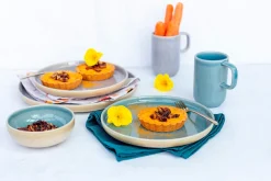 Schüssel Set, Steinzeug Candy Blau