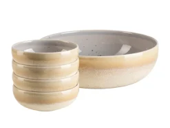 Schüssel Set, Steinzeug Candy Flieder