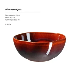 Schüssel Set, Steinzeug Cordelia Beige / Sand