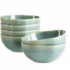Schüssel Set, Steinzeug Cordelia Grün / Blau