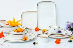 Schüssel-Set, Porzellan Pintar Beige / Braun