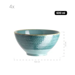 Schüssel-Set, Porzellan Prospero 4 x Schüssel