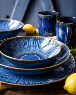 Schüssel-Set, Steinzeug Eisfall