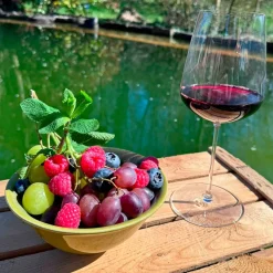 Schüssel-Set, Steinzeug Flussufer blau, grün, weiß