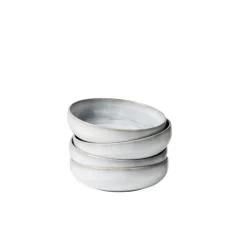 Schüssel-Set, Steinzeug TIEFER SEE Grau / Weiß