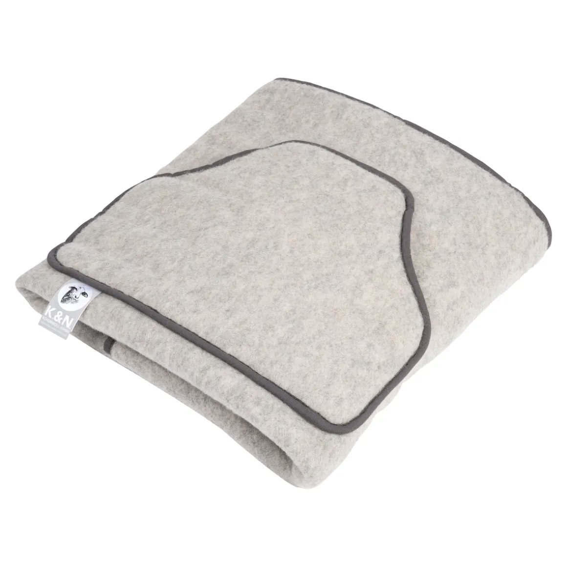 Schurwoll-Fleece Kniedecke, 120x100 cm