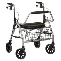 Schwerlast-Rollator XXL bis 200 kg mit Sitz und Korb