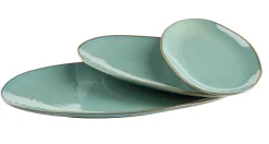 Servierplatten-Set, Keramik Nottingham Grün
