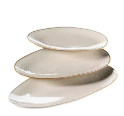 Servierplatten-Set, Keramik Nottingham Beige