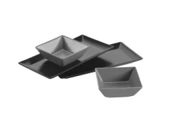 Servier-Set, Porzellan MANHATTAN CITY Schwarz