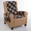 Sesselschoner aus Schurwolle tartan