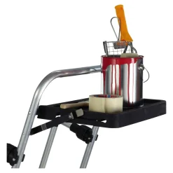 Sicherheitsleiter, Trittleiter 3 Stufen mit Handlauf