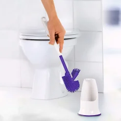 Silikon WC-Bürste lila