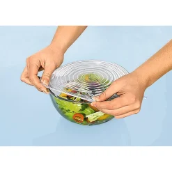 Silikon-Flexi-Deckel, 6 Stück