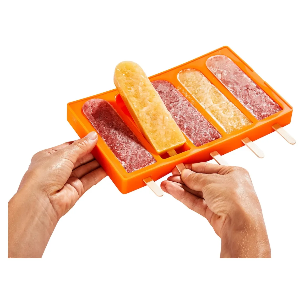 Silikonform "Eis am Stiel" inkl. 50 Holzstielen