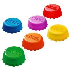 Silikon-Kronkorken, 6 Stück