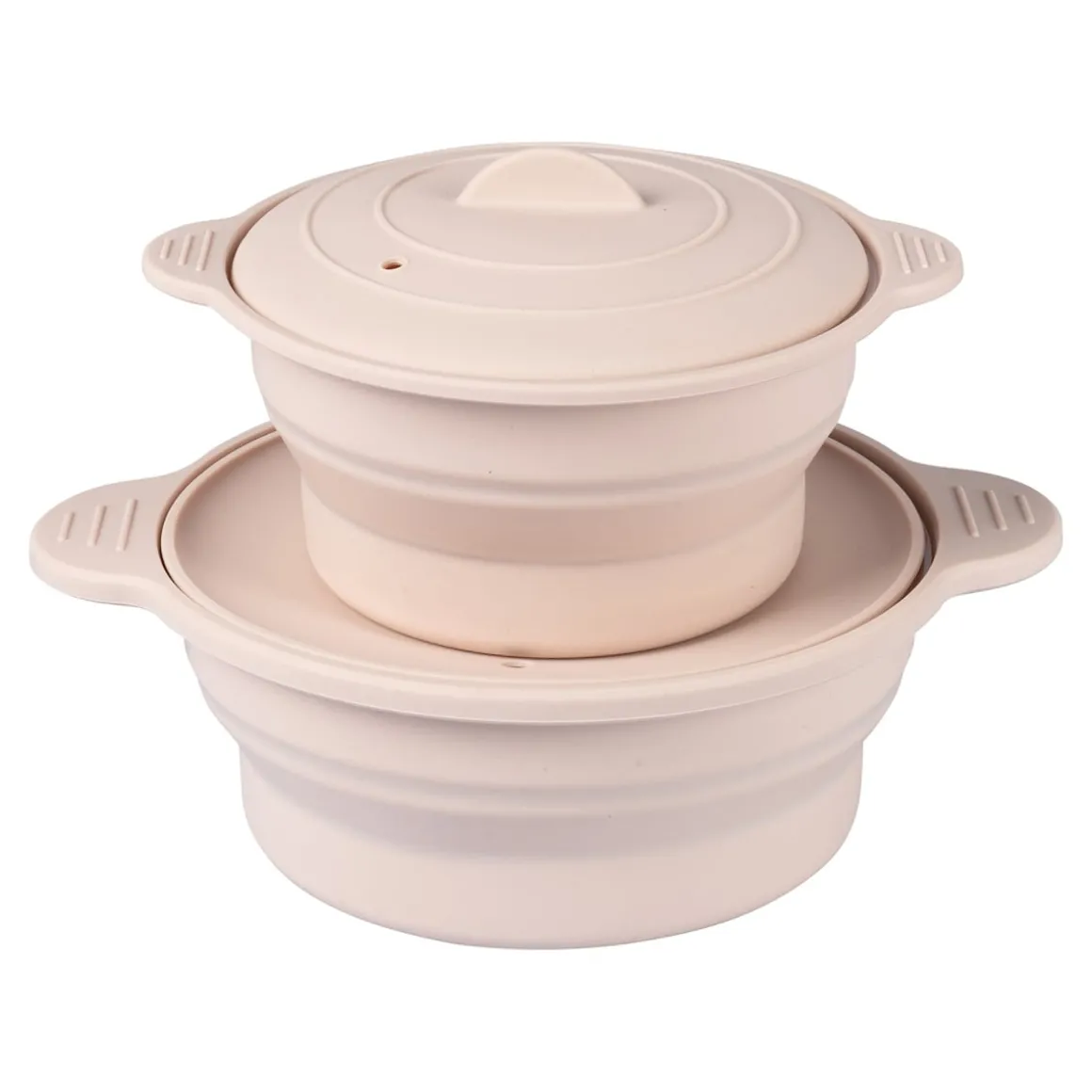 Silikon-Mikrowellen-Topf-Set, faltbar, 4-teilig