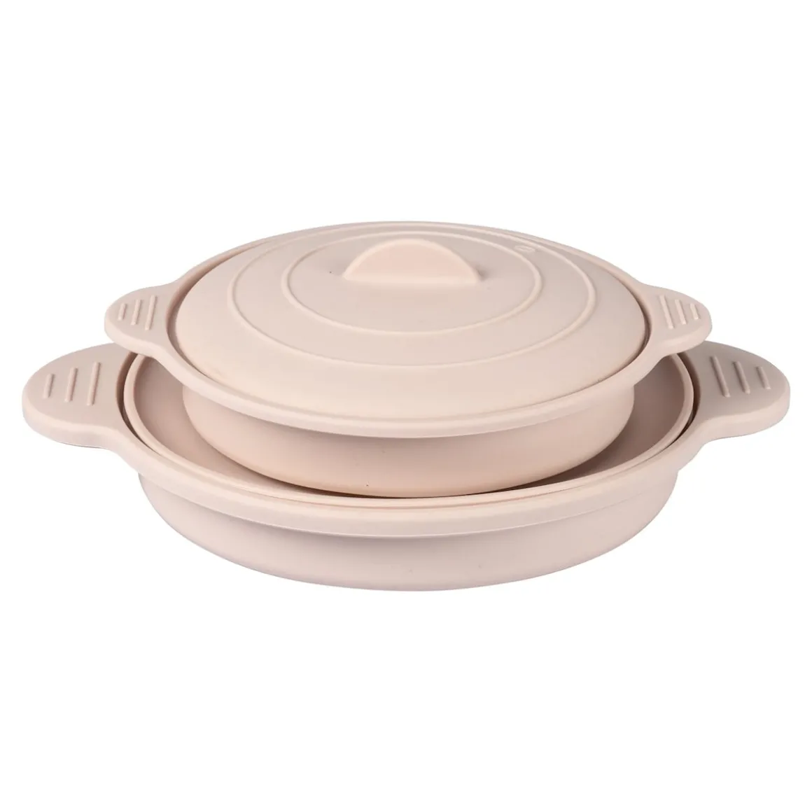 Silikon-Mikrowellen-Topf-Set, faltbar, 4-teilig