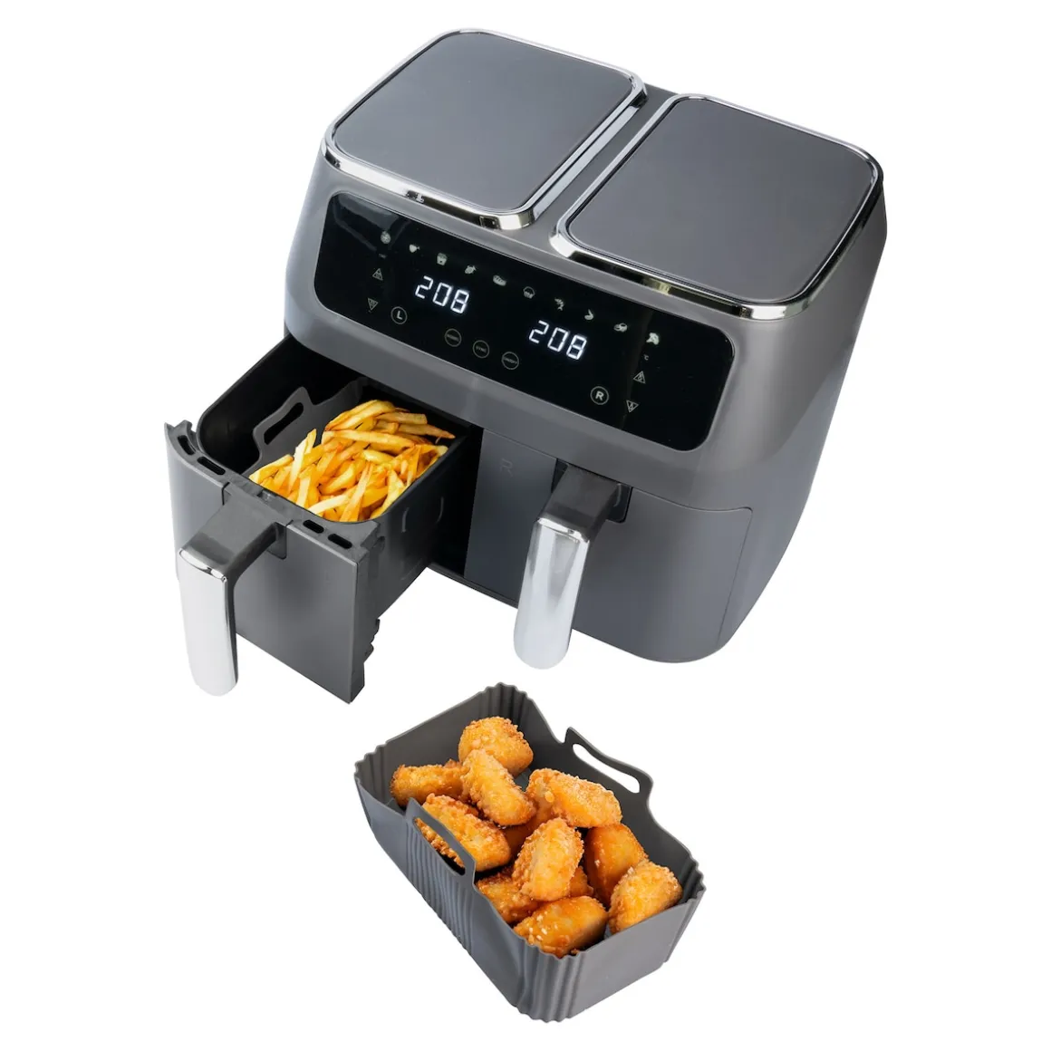 Silikon-Schale für Doppelfritteuse