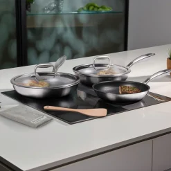 SILVERSTAR Edelstahlpfanne Bratpfanne 28 cm | ohne Deckel