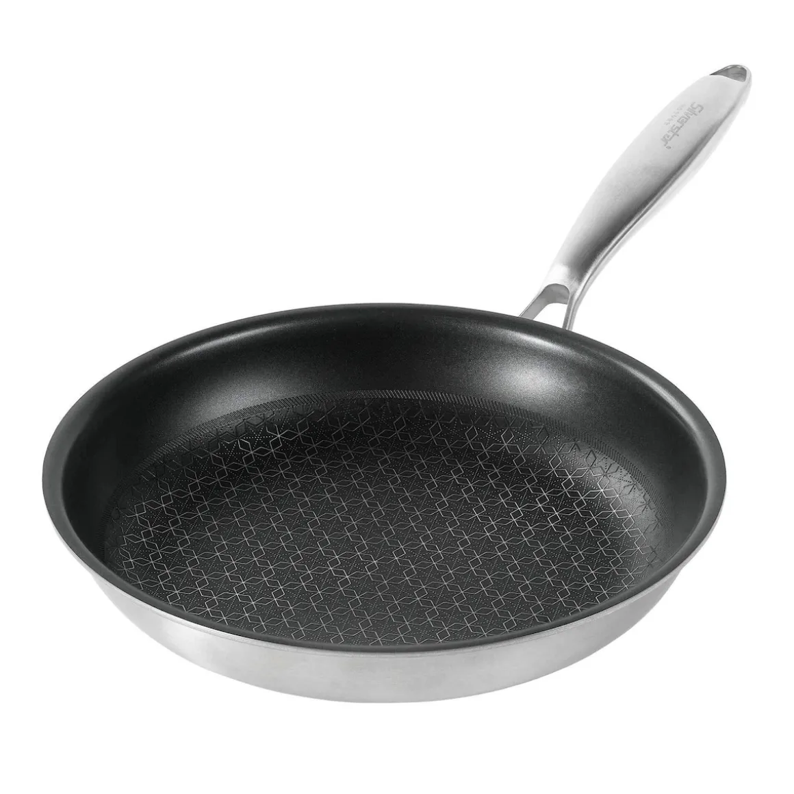 SILVERSTAR Edelstahlpfanne Bratpfanne 24 cm | ohne Deckel