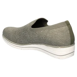 Slipper mit Keilabsatz „Federleicht“ khaki