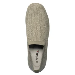 Slipper mit Keilabsatz „Federleicht“ khaki
