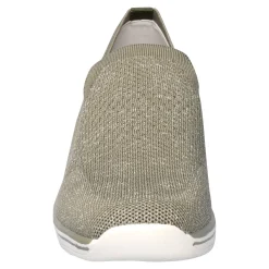 Slipper mit Keilabsatz „Federleicht“ khaki