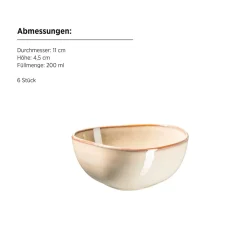 Snacking-Set, Steinzeug Cordelia Sand