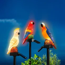 Solar-Gartenstecker "Vogel-Parade" Kakadu Karl