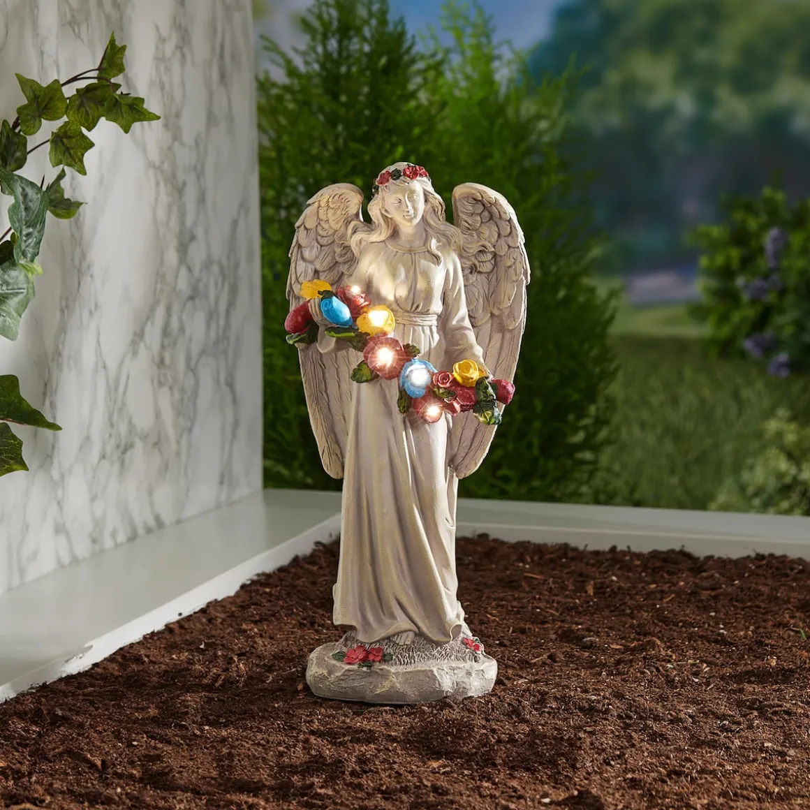 Solar-Grabengel „Blumen“