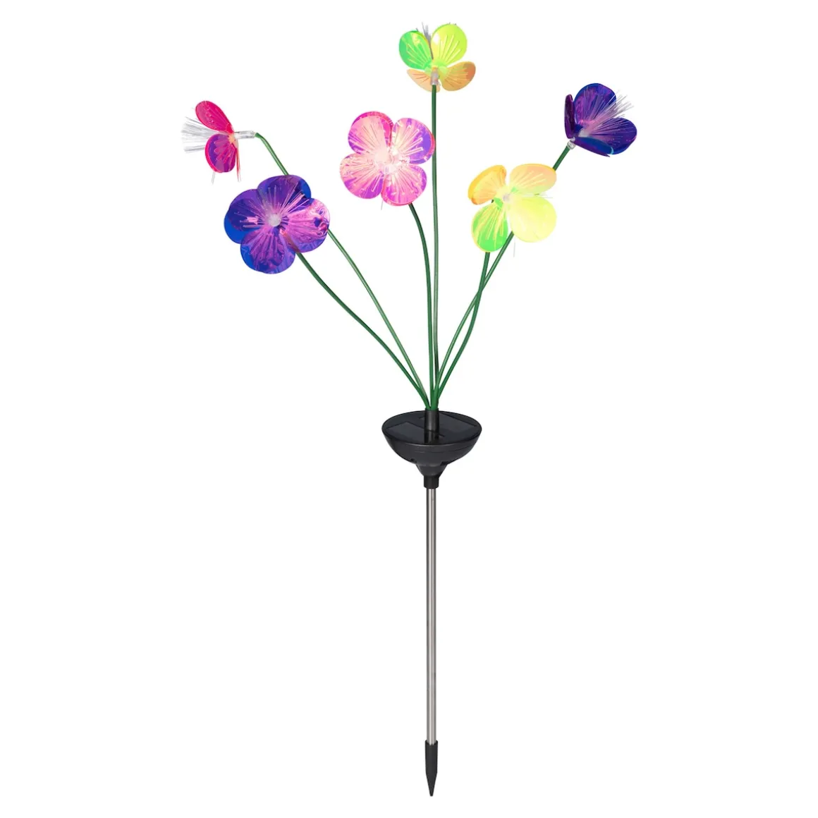 Solar-LED-Gartenstecker "Blume Solithia"