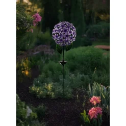 Solar-LED-Gartenstecker "Hibiskus"