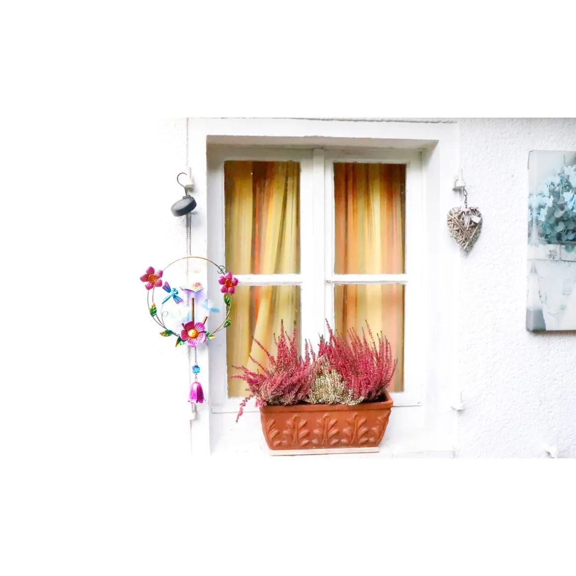 Solar-LED-Hängedeko "Blütenzauber"