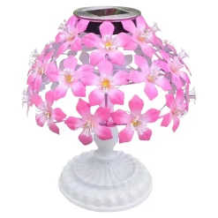 Solar-LED-Tischleuchte "Hibiskus"