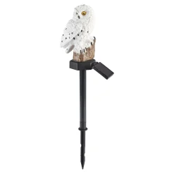 Solarstecker "Eule" weiß