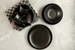 Speiseteller-Set, Steinzeug Essential