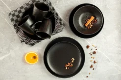 Speiseteller-Set, Steinzeug Essential