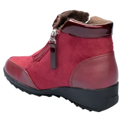 Stiefelette "Rita" mit Reißverschluss, gefüttert bordeaux